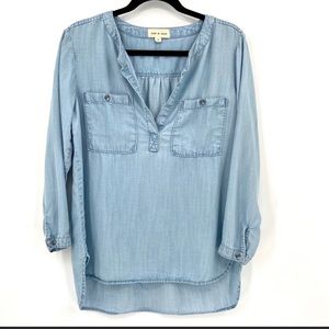 Cloth & Stone Bess Chambray Tencel Double Pocket